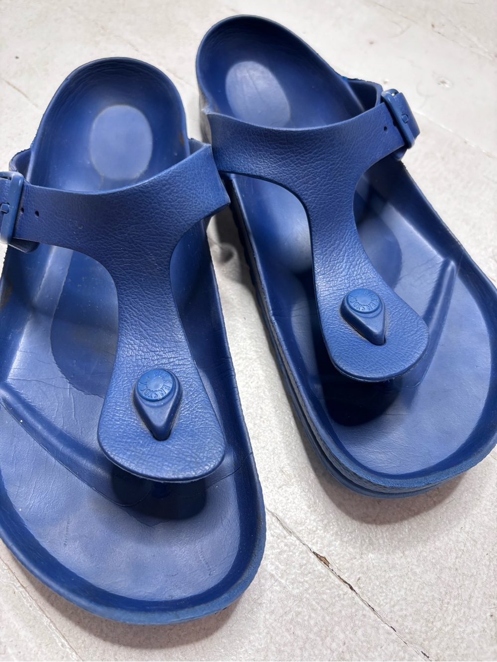 Birkenstock Gizeh EVA Sandal Bright Navy Blue Size 41 - Picture 2 of 9